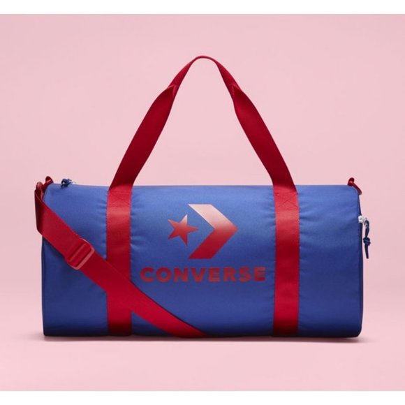 Converse Sports Blue/Red Large Duffel Bag Converse - Picture 1 of 4